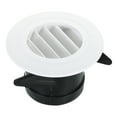 thumbnail image 1 of Unique Bargains Grille d'Aération Ronde 3 Pouces, Diffuseur de Plafond avec Écran Blanc, 1 of 5