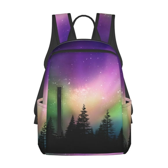 Kdxio Northern Lights Print Large Travel Backpack Carry on Flight Approved Laptop Work Business Backpack for Women Men