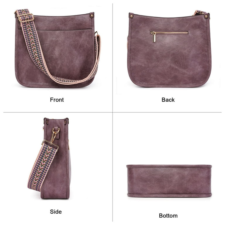 HKCLUF Women's Crossbody Bag & Wallet Set, 2pcs Leather HKCLUF Women's Crossbody Bag & Wallet Set, 2pcs Leather
