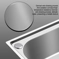 thumbnail image 4 of Inteprter Lavabo de acero inoxidable, fácil de limpiar, color blanco plateado, con un solo recipiente empotrado o empotrado Ruido Cocina y Comedor, 4 of 6