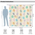 thumbnail image 4 of Easter Eggs Shower Curtain for The Bathroom, Cute Painted Eggs Shower Curtain Set 72x72 Inches, Waterproof Fabric with Hooks Home Bathtub Decoration, 4 of 5