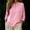 #0002-Pink, variant on Women's Long Sleeve Shirts Solid Color Crewneck Button Tunic Tops Lightweight Loose Fit Comfy Outdoor Street Clothes Gift
