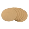 thumbnail image 3 of Uxcell 6 Inch Dia Round Wooden Cork Coasters Absorbent Drink Mats Yellow 6 Pack, 3 of 7