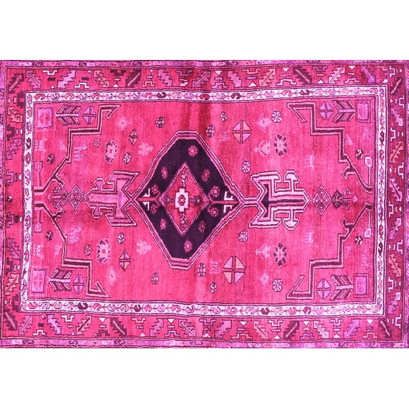 Ahgly Company Indoor Rectangle Persian Pink Traditional Area Rugs, 2' x 3'
