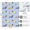 thumbnail image 3 of 2 Pcs Funny Kitchen Towels,Colorful Funny Dachshund Microfiber Dish Towels,Kitchen Tea Towels,Kitchen Towel Set (18" X 26"), 3 of 3