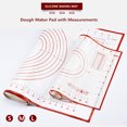 thumbnail image 1 of Silicone Baking Mat Dough Maker Pad with Measurements Non-slip Non-stick Rolling Pastry Mat For Kitchen Birthday Wedding Party, 1 of 7