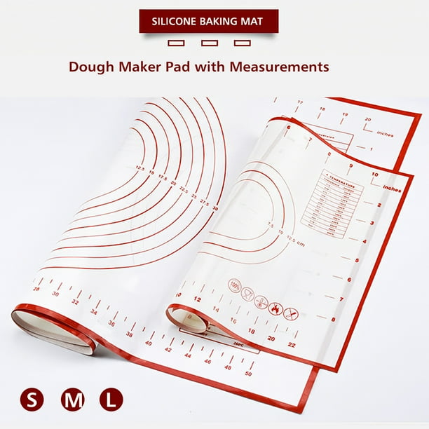 Silicone Baking Mat Dough Maker Pad with Measurements Non slip Non stick Rolling Pastry Mat For Kitchen Birthday Wedding Party Walmart