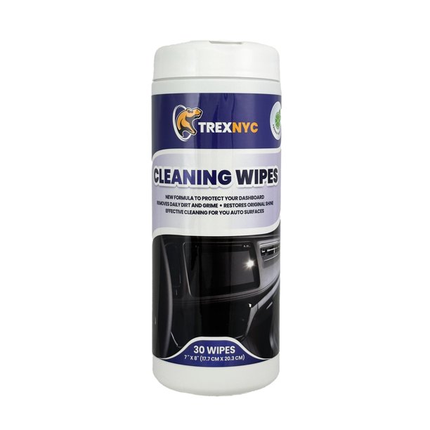 TrexNYC Cleaning Wipes Interior Car Wipes, AllInOne Car Wipes