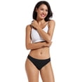 thumbnail image 4 of Tangas de ropa interior Voenxe Black No Show para mujer, paquete de 5, 4 of 8