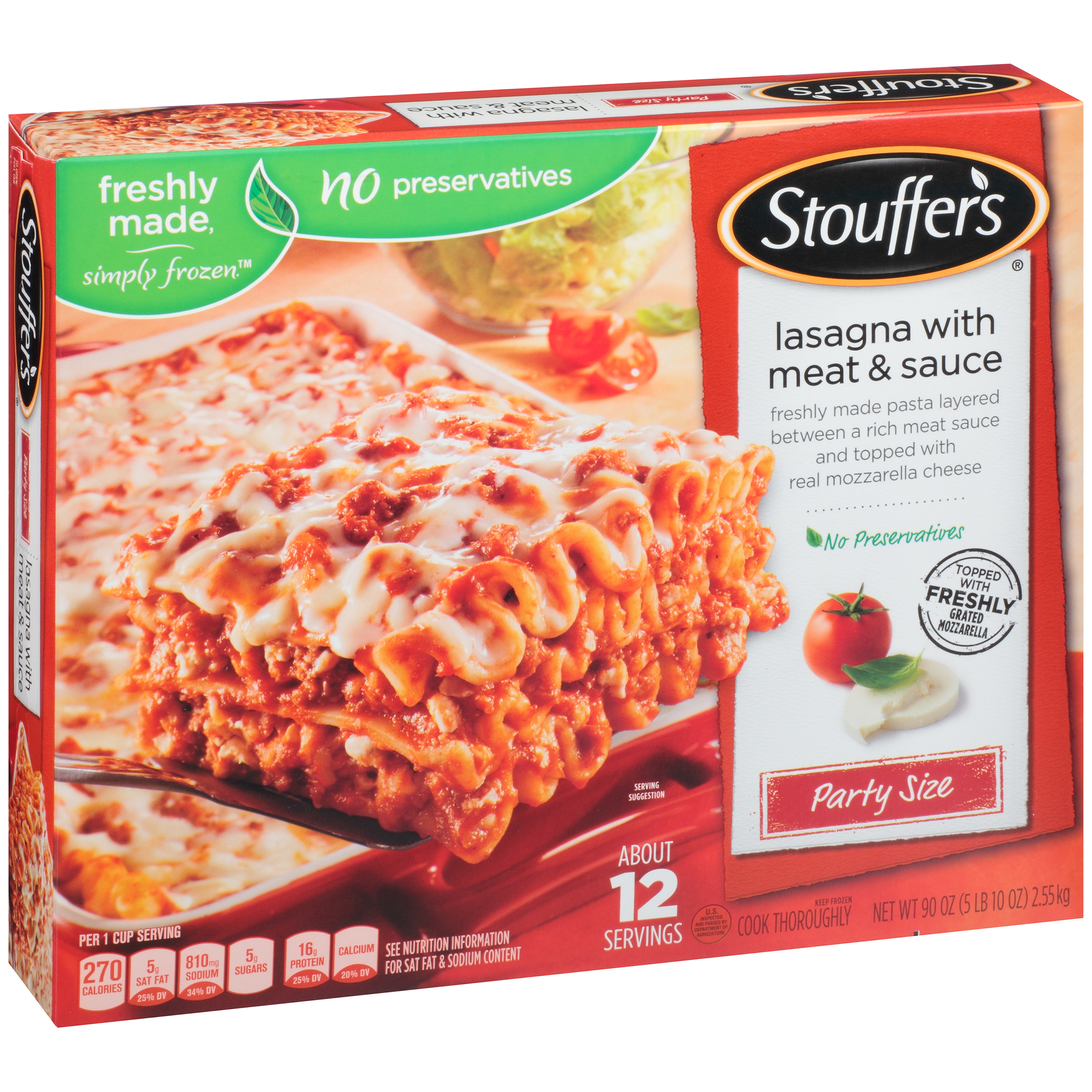 STOUFFER'S Satisfying Servings Meatloaf 16 oz. Box