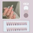thumbnail image 3 of 2023 Nueva Barbie Uñas a presión tipo taladro triturado tipo prensa Uñas de cuervo Uñas postizas brillantes Uñas acrílicas de cobertura total tipo prensa, 3 of 4