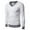A01-White, variant on USNSM Men's T-Shirt Casual Fashion Cotton Plain Color Slim Fit Base Shirt V-Neck Long Sleeve Pullover Tees White M