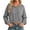 A Gray, variant on Plus Size Baseball Jackets for Women Women's Hooded Jacket With Drawstring Double Pockets And Buttons for Long Sleeve Sweatshirts Tops Red L