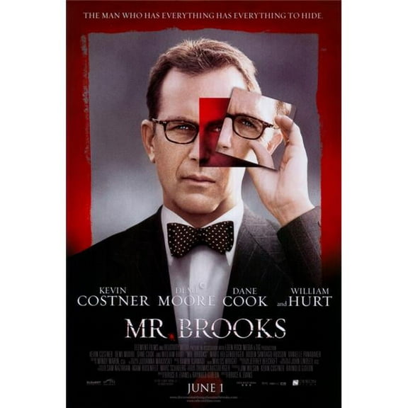 Pop Culture Graphics MOVGI6017 Mr. Brooks Movie Poster Print, 27 x 40