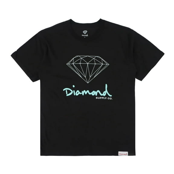 Diamond Supply Co Men's Short Sleeve OG Logo Enzyme T-Shirt