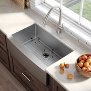 KRAUS Standart Pro 36 Apron Front Farmhouse 16 Gauge Single Bowl Stainless Steel Kitchen Sink