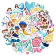 thumbnail image 2 of 35pcs-50pcs Cute Stickers Mermaid Stickers Colorful Stationery Stickers for Laptops Suitcase Phone, 2 of 9