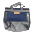 thumbnail image 3 of Bolsa de playa de malla, bolsa de aseo, organizador de maquillaje informal portátil, bolsa de cosméticos para acampar, juguetes para niños, viajes, compras, natación, 3 of 8