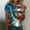 Multicolor, variant on Cavosen Patriotic Shirts for Women Petite 4th of July Short Sleeve Round Neck Shirts American Flag Print Shirts Lady XL Red White and Blue Casual Tops Patriotic Tunic Tees 2025 Patriotic Blouses