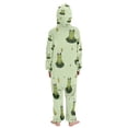 thumbnail image 3 of Soft Big Kids Onesie Pajamas Cozy Loose-Fit Jumpsuits for kids with Pockets for Christmas Lounge & Play Cute Frogs on Lily Pads, 3 of 8