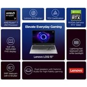 Lenovo LOQ RTX 5060 Gaming Laptop, 15.6 FHD 144Hz NVIDIA G-Sync Display, AMD Ryzen 7 250, NVIDIA GeForce RTX 5060, 16GB DDR5 RAM, 512GB SSD, 5MP Camera, Ethernet (RJ45), Backlit KB, Win 11 Pro