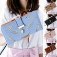 thumbnail image 2 of NSESSHome Hollow Leaf Women's Wallet Long Fashionable Handheld Bag Zipper Buckle Wallet, 2 of 3