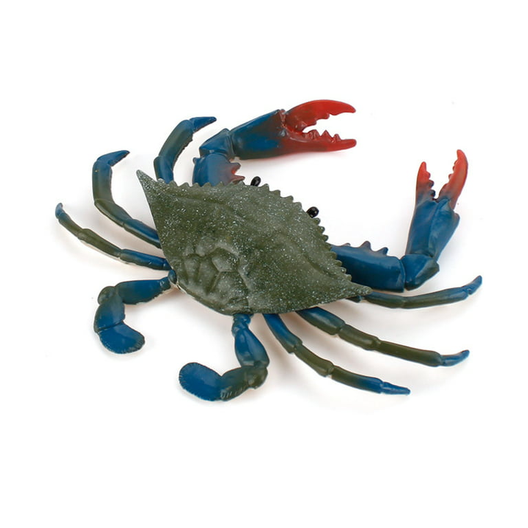 Simulated Sea Life Animals Figurines Realistic Sea Creature Model Plastic  Ocean Animals Action Figure for Collection Science Educational, Green Crab  