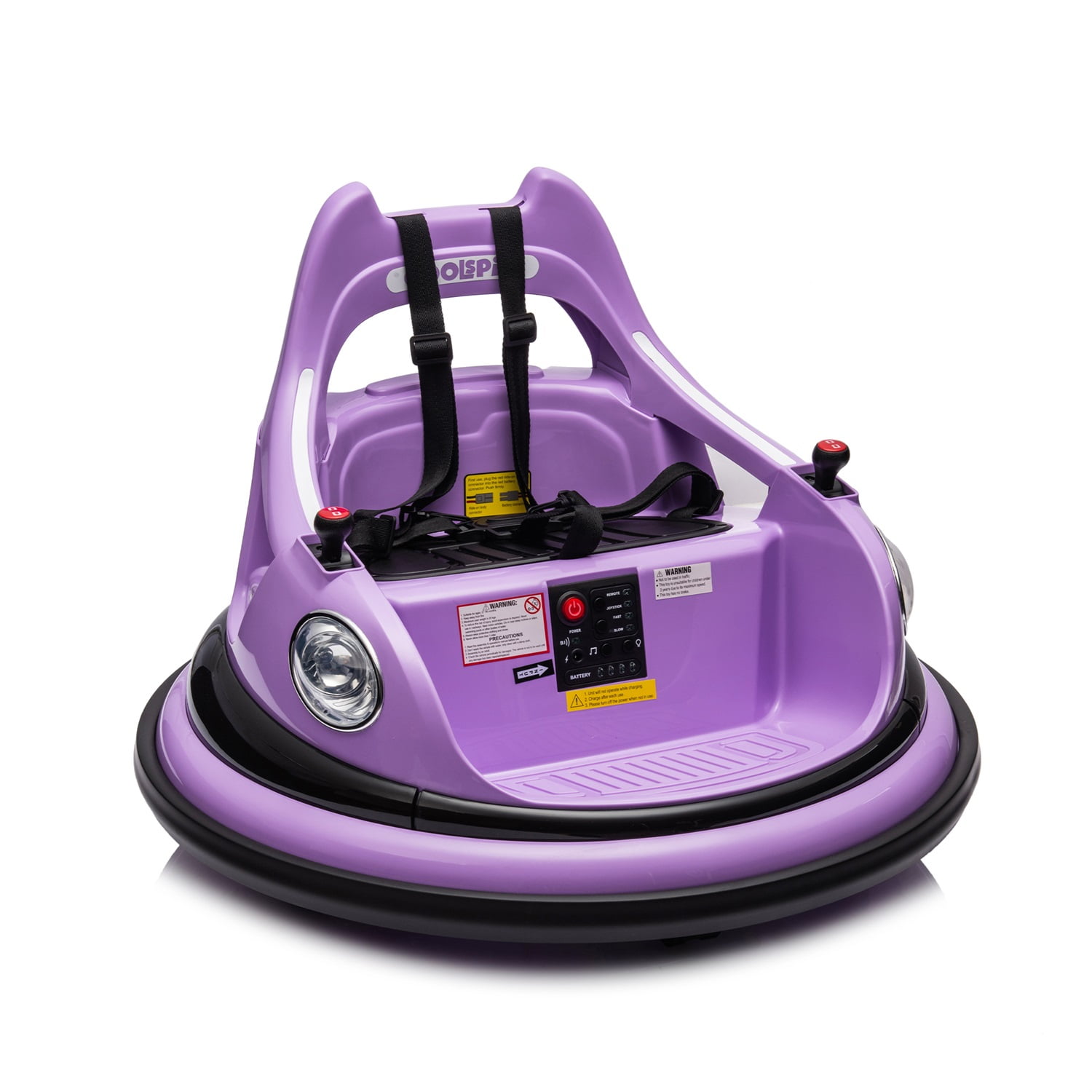 CIPACHO 12V Ride On Electric Bumper Car for Kids & Toddlers, Baby Bumping Toy Cars Gifts for 18 Months, Purple CIPACHO 12V Ride On Electric Bumper Car for Kids & Toddlers, Baby Bumping Toy Cars Gifts for 18 Months, Purple