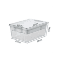 thumbnail image 5 of Plastic Stackable Storage Container Bin Box Tote with Lid for Home, 5 of 5