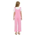 thumbnail image 4 of MKOSPLRT Jumpsuits for Girl Children Sleeveless Tie Knot Wide Leg Jumpsuits Scoop Neck Baggy Overalls Solid Casual Long Jumpers with Pocket, 4 of 8
