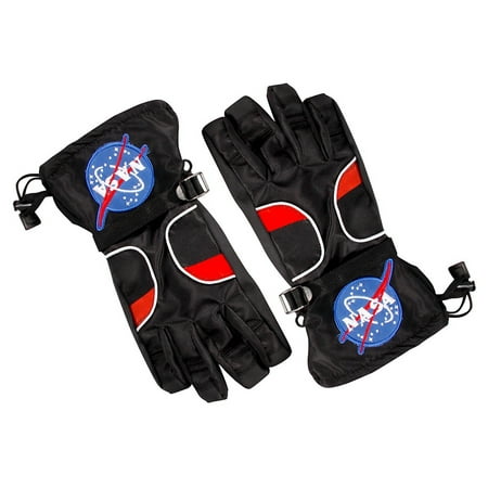 Jr. Astronaut Gloves Child Costume Accessory Black - Medium