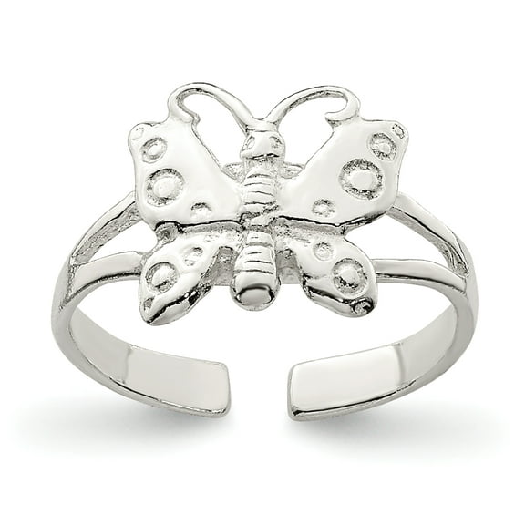 Primal Silver Sterling Silver Fancy Toe Ring