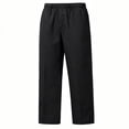 thumbnail image 2 of Gfyviroh Elastic Waist Pants for Men Big and Tall Lightweight Straight Leg Pants with Pockets Versatile Solid Business Casual Pants, 2 of 4
