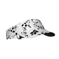 thumbnail image 2 of Daiia Cute Cow and Milk Stains Pattern Sport Sun Visor Hats Visor Cap Adjustable Empty Top Baseball Cap Cotton Ball Caps for Women and Men, 2 of 8