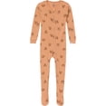 thumbnail image 2 of Gerber Baby and Toddler Neutral Tight Fitting Footed Unionsuits, 2-Pack, Sizes 0/3 Months - 5T, 2 of 8