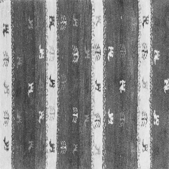 Ahgly Company Indoor Square Southwestern Gray Country Area Rugs, 8' Square