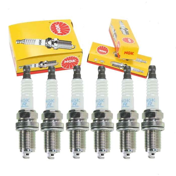 6 pc NGK Standard Spark Plugs compatible with Audi A6 3.0L V6 2002-2004