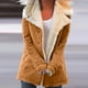 thumbnail image 1 of Puntoco Mujer Tallas Grandes Invierno Cálido Compuesto Felpa Botón Solapas Chaqueta Outwear Abrigo Puntoco Puntoco-5887, 1 of 6
