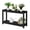 Black, variant on QinaQin Outdoor Patio Side Table - 48-Inch Double-Layer Wooden Patio Table with Weather-Resistant Coating, All-Weather Buffet Storage Table, Suitable for Porches, Entrances, and Gardens