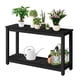 thumbnail image 1 of QinaQin Mesa consola para patio de 48 pulgadas con 2 repisas, mesa de madera para exterior con acabado resistente al clima, ideal como buffet o almacenaje para porche y jardín, 1 of 7