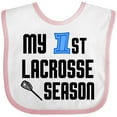 thumbnail image 3 of Inktastic My 1st Lacrosse Season Boys Baby Bib, 3 of 4