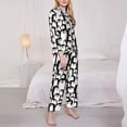 thumbnail image 3 of Daiia Cartoon Penguin for Women's Long-Sleeved Pajama Set – Soft & Comfortable Sleepwear Button-Up Pajamas Cozy Lounge Wear-Large, 3 of 7