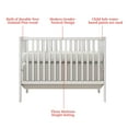 HSUNNS 4in1 Convertible Crib, Baby Crib with Slats, Certified Baby