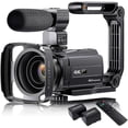 thumbnail image 1 of Videocámara 4K con micrófono Vafoton 48 MP para Youtube con zoom de 16x KEWITY Pantalla táctil 3.0 Visión nocturna, 1 of 5