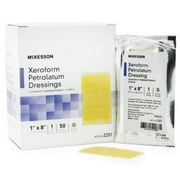 McKesson Xeroform Petrolatum Dressing 1 X 8 Inch Gauze, Bismuth Tribromophenate, Sterile, Case of 200