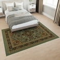 thumbnail image 4 of Ottomanson Medallion Area Rug 5' x 6'6" - Non Slip Low Pile Carpet, Seafoam Green, 4 of 7
