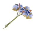 thumbnail image 4 of 60 piezas de flores artificiales de camelia de seda, ramilletes de novia para el hogar, bodas, eventos, fiestas, adornos florales, decoración, manualidades. Azul oscuro, 4 of 9