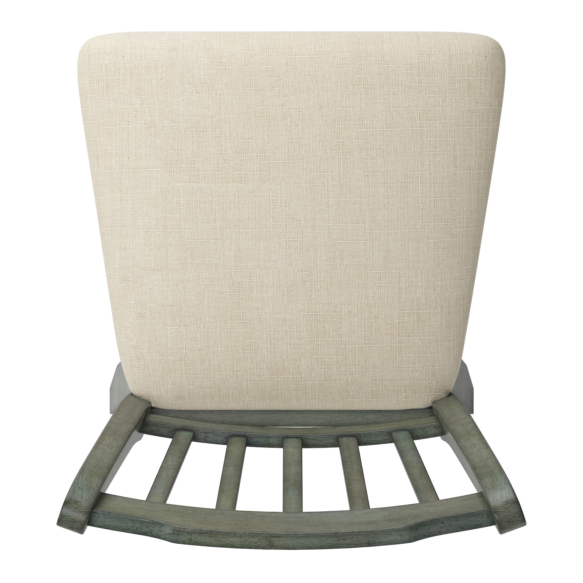 Weston Home Sheena Wood Slat Back 24-inch Counter Height Swivel Stool, Antique Sage Green