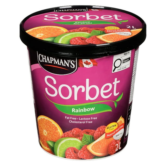Chapman's Rainbow Sorbet in a Tub, 2L