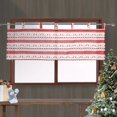 thumbnail image 3 of Short Printed Christmas Curtain Drape Screening Hanging Valance Home Decor Blocking Kitchen Bedroom Door Window Blinds Restaurant 130x40cm, 3 of 10
